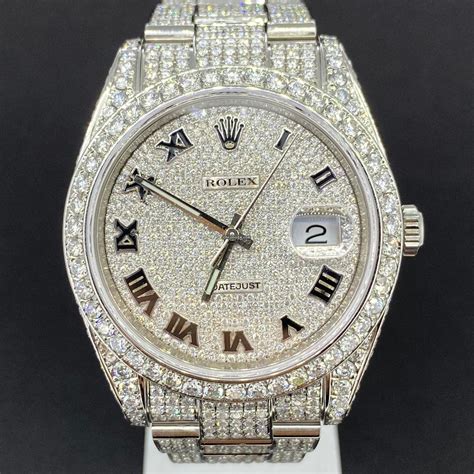 rolex datejust 41 iced out|rolex datejust 41 reference 126300.